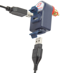 SAE O-105 Optimate USB nabíjačka s duálnym výstupom pre 12V DIN zásuvku (3300mA)