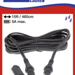 SAE O-13 (SAE-73STD) – vodeodolný predlžovací kábel (4,6 m) 5A, -20°C