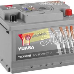 YBX5075-060 (12V/60Ah/640A/“0″) YUASA autobatéria