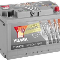 YBX5096-080 (12V/80Ah/740A/“0″/57412) YUASA autobatéria