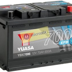 YBX7096-075 (12V 75Ah/700A/“0″/57412) YUASA  EFB Start Stop autobatéria
