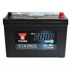 YBX7335-80 (12V 80Ah/780A/“0″) T110 YUASA EFB Start Stop autobatéria