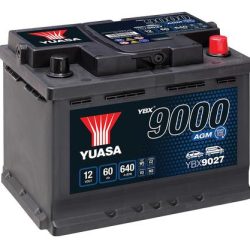 YBX9027-060 AGM START/STOP (12V/60Ah/640A/“0″) YUASA autobatéria