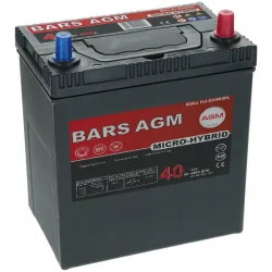 Akumulator Bars HYBRID AGM LINE 40Ah+P 400A B20J HJ-S34B20L Start-Stop L BARS BM40P