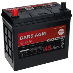 Akumulator Bars HYBRID AGM LINE 45Ah+L 500A B24JX HJ-S46B24R Start-Stop L BARS BM45L