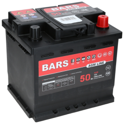 Akumulator Bars AGM LINE 50Ah 540A L1 Start-Stop Bars BM50